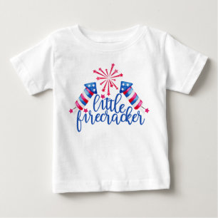 Camiseta De Bebé Patriótico del Pequeño Rastreador del 4 de Julio