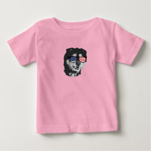 Camiseta De Bebé Patriótico Jack Russell Terrier