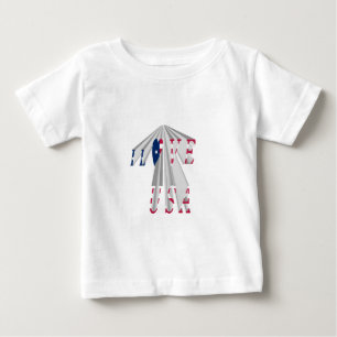 Camiseta De Bebé Patriotismo Ascendente: Arte en Perspectiva de Amo