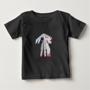 Camiseta De Bebé Patriotismo Ascendente: Arte en Perspectiva Yo Amo