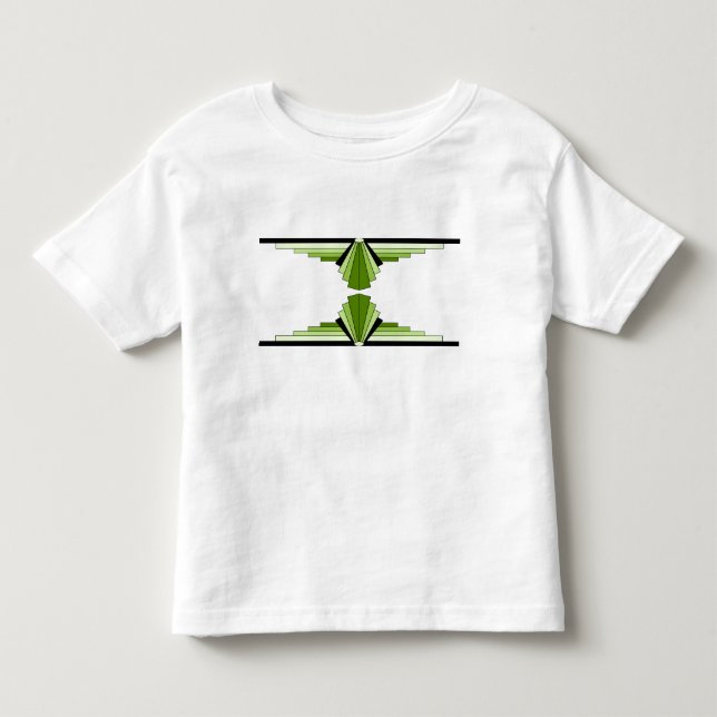 Camiseta De Bebé Patrón Art Deco en las extremidades (Anverso)