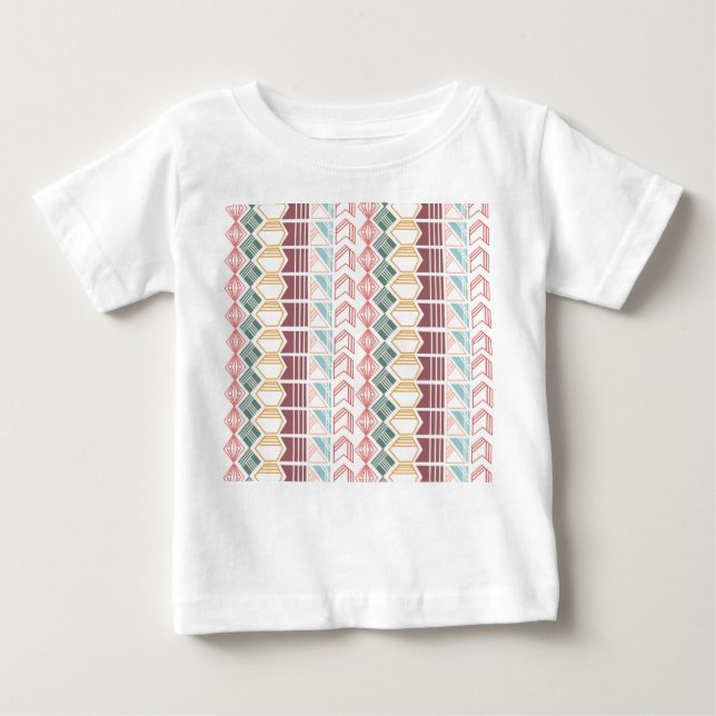 Camiseta De Bebé Patrón Boho (Anverso)