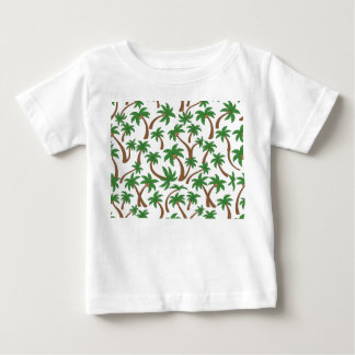 Camiseta De Bebé patrón de árbol de cocos