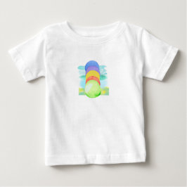 Camiseta De Bebé Patrón de círculo colorido