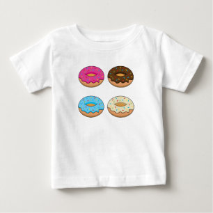 Camiseta De Bebé Patrón de cuatro puntos múltiples