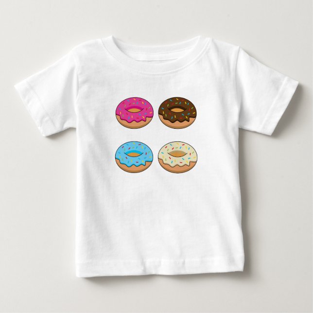 Camiseta De Bebé Patrón de cuatro puntos múltiples (Anverso)