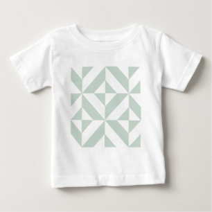 Camiseta De Bebé Patrón de cubo de decúbito geométrico Guay Mint