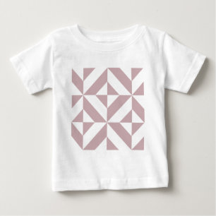 Camiseta De Bebé Patrón de cubo geométrico medio malvado
