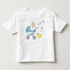 Camiseta De Bebé Patrón de ducha de bebé