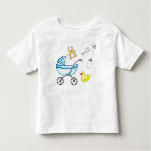 Camiseta De Bebé Patrón de ducha de bebé