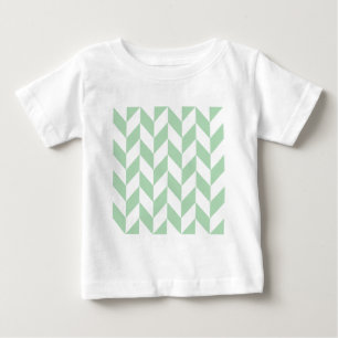 Camiseta De Bebé Patrón de faldón verde de impresión