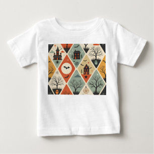 Camiseta De Bebé Patrón de fantasma oscuro