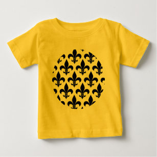 Camiseta De Bebé Patrón de fleur de lis de Francia