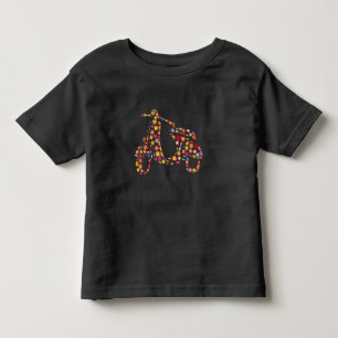 Camiseta De Bebé Patrón de flor de Scooter