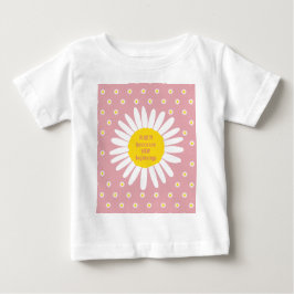 Camiseta De Bebé Patrón de flores de margarita - Pureza, cita de in