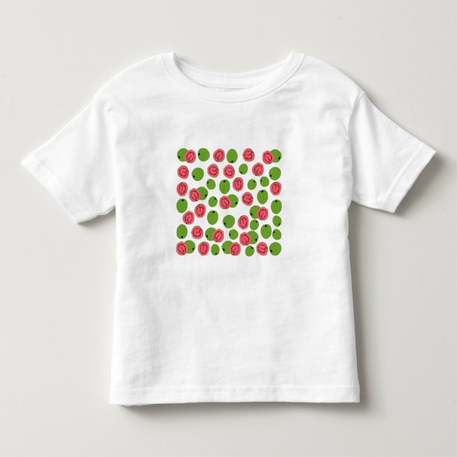 Camiseta De Bebé Patrón de frutas de guayaba (Anverso)