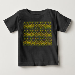 Camiseta De Bebé Patrón de girasol ruso contemporáneo