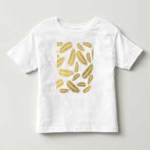 Camiseta De Bebé Patrón de hojas de palma de oro falso