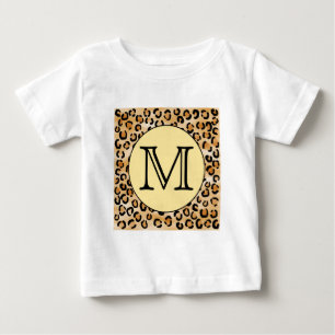 Camiseta De Bebé Patrón de impresión de monograma Leopardo person