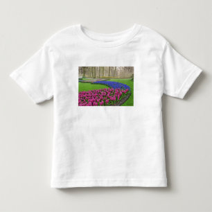 Camiseta De Bebé Patrón de jacinto de uva, tulipanes y 2