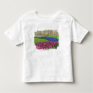 Camiseta De Bebé Patrón de jacinto de uva, tulipanos y 2