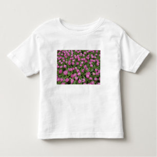 Camiseta De Bebé Patrón de los tulipanes, Keukenhof Gardens,