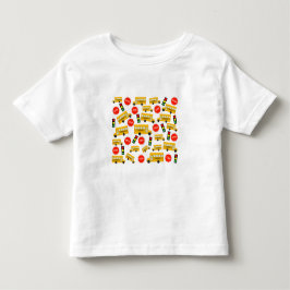 Camiseta De Bebé Patrón de luces de tráfico y señal de parada de au