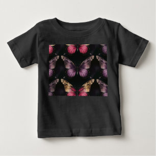 Camiseta De Bebé Patrón de mariposa encantadora
