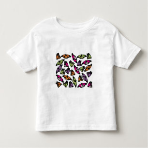 Camiseta De Bebé Patrón de mariposas coloridas