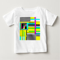 Patrón de neón geométrico brillante abstracto arro