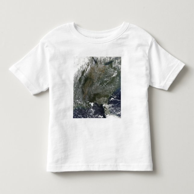 Camiseta De Bebé Patrón de nubes de alta presión parecido a un moli (Anverso)