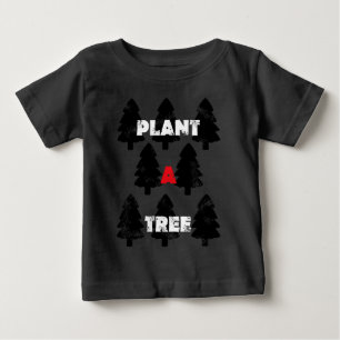 Camiseta De Bebé Patrón de plantar un árbol