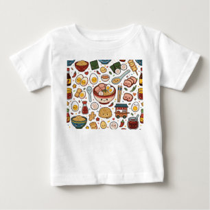 Camiseta De Bebé patrón de ramen