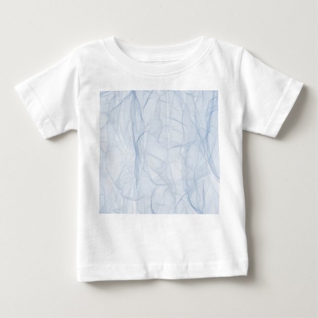 Camiseta De Bebé Patrón de sombra azul (Anverso)