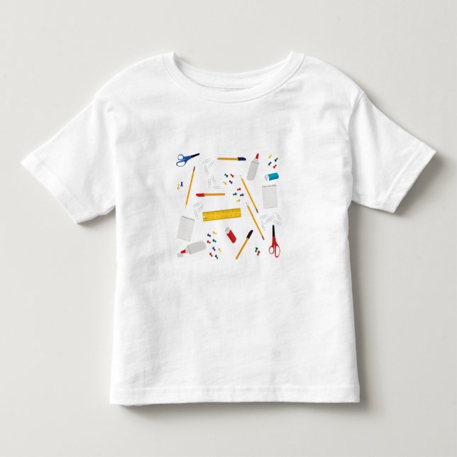 Camiseta De Bebé Patrón de suministros para oficinas y artesanías e (Anverso)