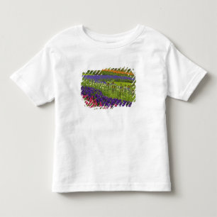 Camiseta De Bebé Patrón de tulipanes jacinto y jacinto de uva