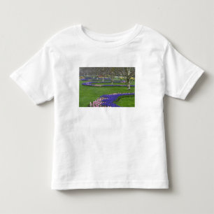 Camiseta De Bebé Patrón de tulipanes y flores de jacinto de uva, 4