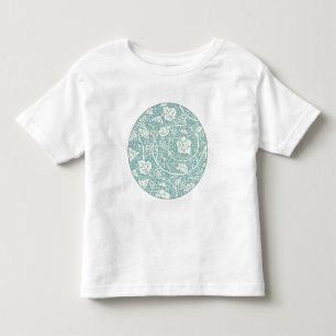 Camiseta De Bebé Patrón de uva William Morris turquesa
