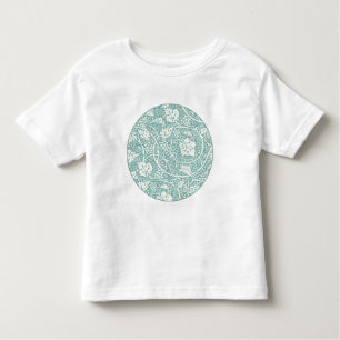 Camiseta De Bebé Patrón de uva William Morris Turquoise Verde azula