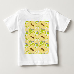 Camiseta De Bebé Patrón de vacaciones en la playa con gafas de sol