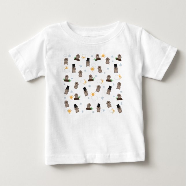 Camiseta De Bebé Patrón del día de la niebla (Anverso)