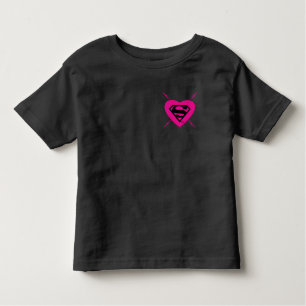 Camiseta De Bebé Patrón diagonal del corazón superchica