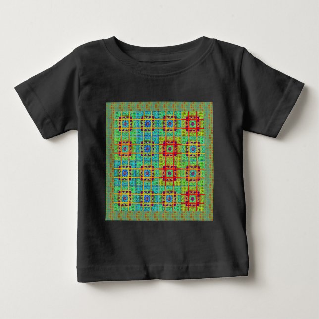 Camiseta De Bebé Patrón étnico tribal maya.jpg (Anverso)