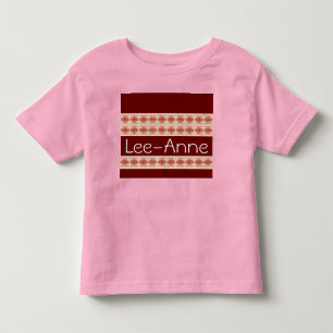 Camiseta De Bebé Patrón floral con énfasis en banda