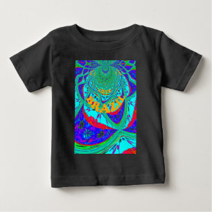Camiseta De Bebé Patrón floral vibrante: tributo brasileño come amo