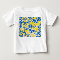 Patrón folclórico con los colores de la bandera uc