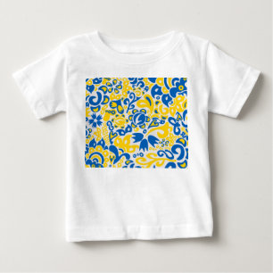 Camiseta De Bebé Patrón folclórico con los colores de la bandera uc