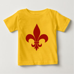 Camiseta De Bebé Patrón francés fleur de lis Parisino