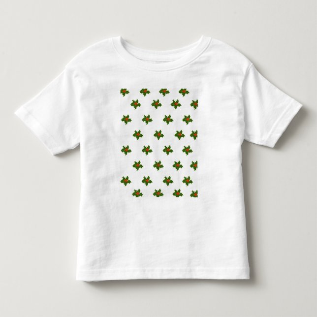 Camiseta De Bebé Patrón Holly de navidades (Anverso)