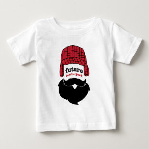 Camiseta De Bebé Patrón Lumberjack Art Lumberjack Gorra Lumberjack
